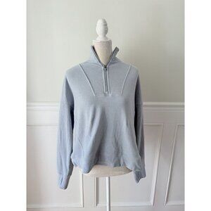 RBX Blue Ribbed Popover Jacket L Very Good Condition